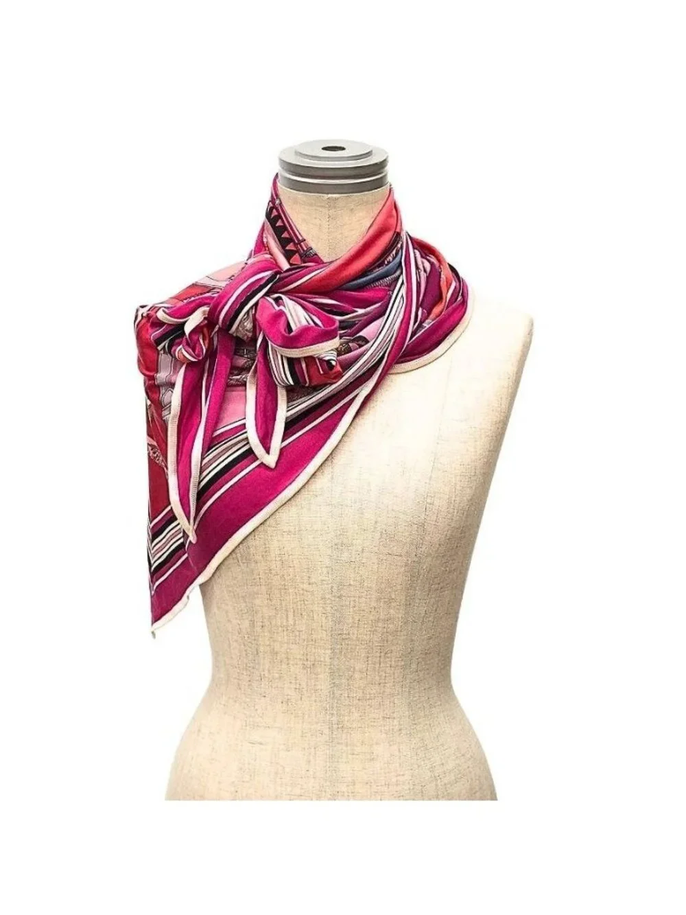Hermes Smooth Carre Pointe Triangle Scarf Maxi Jersey Couvertures Et Tenu